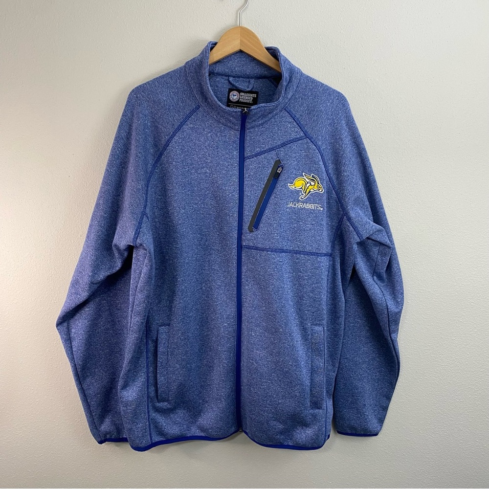 South Dakota State University SDSU Jackrabbits Blue Full Zip‎ Jacket Women’s XL
